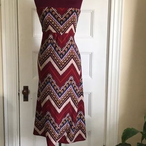 WinWin Bohemian Strapless Dress Sz L/XL
